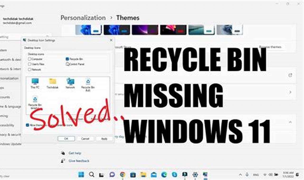 Cara Menampilkan Recycle Bin Yang Hilang Di Windows 7, 8, 10, 11